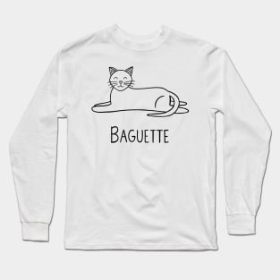 Baguette (black) Long Sleeve T-Shirt